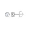 Thumbnail Image 1 of Lab-Grown Diamonds by KAY Round-Cut Bezel-Set Solitaire Stud Earrings 1/2 ct tw 14K White Gold (F/VS2)