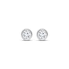 Thumbnail Image 2 of Lab-Grown Diamonds by KAY Round-Cut Bezel-Set Solitaire Stud Earrings 1/2 ct tw 14K White Gold (F/VS2)