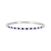 Thumbnail Image 1 of Blue & White Lab-Created Sapphire Bangle Bracelet Sterling Silver