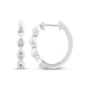 Thumbnail Image 2 of Diamond Curve Link Bracelet & Hoop Earrings Set 1/4 ct tw Sterling Silver