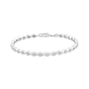 Thumbnail Image 3 of Diamond Curve Link Bracelet & Hoop Earrings Set 1/4 ct tw Sterling Silver