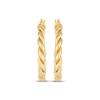 Thumbnail Image 2 of Rope Twist Hoop Earrings 14K Yellow Gold 31mm