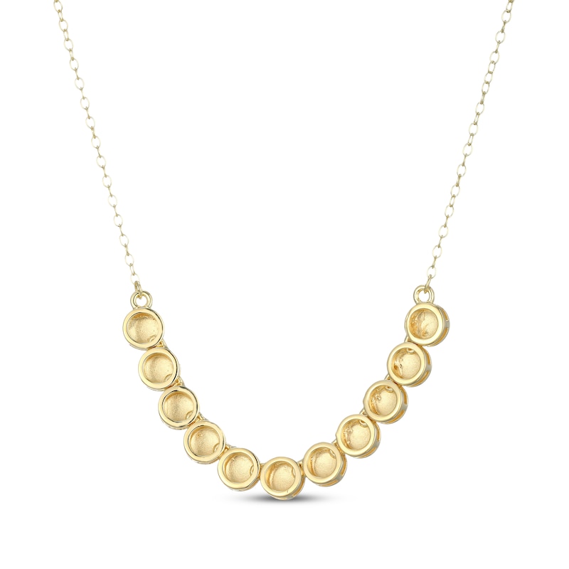 Main Image 3 of Disc Necklace 18K Yellow Gold-Plated Sterling Silver 18&quot;