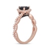 Thumbnail Image 2 of Neil Lane Pear-Shaped Black & White Diamond Engagement Ring 1-1/2 ct tw 14K Rose Gold