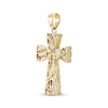 Thumbnail Image 2 of Diamond-Cut Cross Charm 14K Yellow Gold