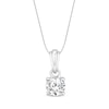 Thumbnail Image 1 of Diamond Solitaire Necklace 1/3 ct tw 14K White Gold 18&quot; (J/I1)