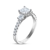 Thumbnail Image 2 of Princess-Cut Diamond Three-Stone Engagement Ring 1-1/2 ct tw 14K White Gold