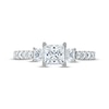 Thumbnail Image 3 of Princess-Cut Diamond Three-Stone Engagement Ring 1-1/2 ct tw 14K White Gold