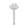 Thumbnail Image 1 of Lab-Grown Diamonds by KAY Round-Cut Halo Engagement Ring 3-3/4 ct tw 14K White Gold