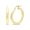 Thumbnail Image 1 of Italian Brilliance Diamond-Cut Hoop Earrings 14K Yellow Gold 20mm