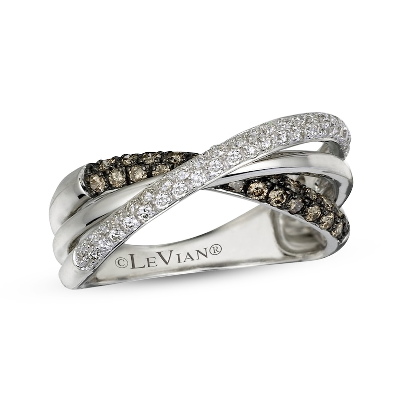 Main Image 1 of Le Vian Diamond Crossover Ring 1/2 ct tw 14K Vanilla Gold