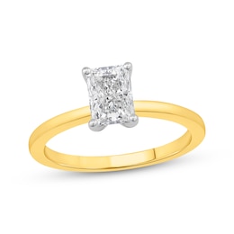 Lab-Created Diamonds by KAY Radiant-Cut Solitaire Engagement Ring 1 ct tw 14K Yellow Gold (F/VS2)