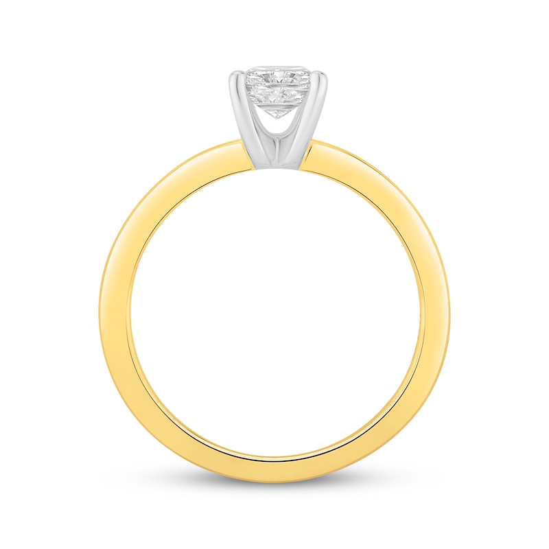 Lab-Grown Diamonds by KAY Radiant-Cut Solitaire Engagement Ring 1 ct tw 14K Yellow Gold (F/VS2)