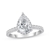 Thumbnail Image 1 of Lab-Grown Diamonds by KAY Pear-Shaped Halo Engagement Ring 2 ct tw 14K White Gold