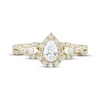 Thumbnail Image 3 of Memories, Moments, Magic Pear-Shaped Diamond Three-Stone Engagement Ring 1 ct tw 14K Yellow Gold