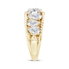 Thumbnail Image 2 of Threads of Love Pear-Shaped Lab-Grown Diamond Anniversary Ring 2 ct tw 14K Yellow Gold