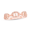 Thumbnail Image 1 of Diamond Link Fashion Ring 1/10 ct tw 14K Rose Gold