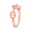 Thumbnail Image 2 of Diamond Link Fashion Ring 1/10 ct tw 14K Rose Gold