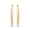 Thumbnail Image 2 of Oval Puffed Knife-Edge Hoop Earring 14K Yellow Gold 19mm