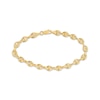 Thumbnail Image 1 of Solid Puff Mariner Chain Bracelet 14K Yellow Gold 7.5&quot;