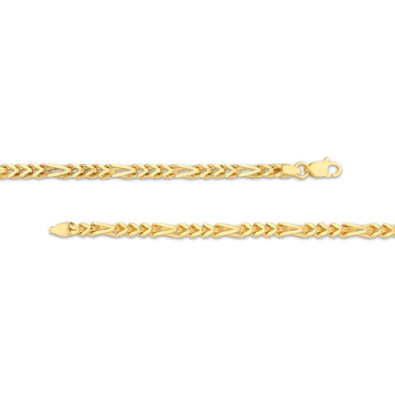 Main Image 3 of Solid Franco Figaro Chain Necklace 2.6mm 10K Yellow Gold 18&quot;