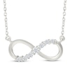 Thumbnail Image 1 of Diamond Infinity Necklace 1/6 ct tw Sterling Silver 18&quot;