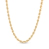 Thumbnail Image 1 of Semi-Solid Silk Rope Chain Necklace 3mm 18K Yellow Gold 20&quot;