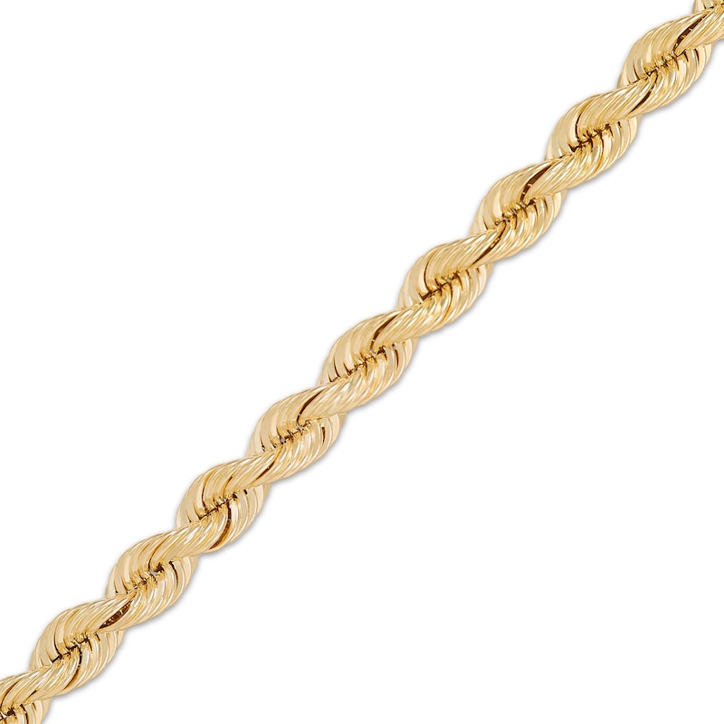 Main Image 2 of Semi-Solid Silk Rope Chain Necklace 3mm 18K Yellow Gold 20&quot;