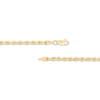 Thumbnail Image 2 of Semi-Solid Silk Rope Chain Necklace 3mm 18K Yellow Gold 18&quot;