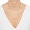 Thumbnail Image 3 of Semi-Solid Silk Rope Chain Necklace 3mm 18K Yellow Gold 18&quot;