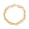 Thumbnail Image 2 of Oval Link Chain Bracelet 14K Yellow Gold 7.5&quot;