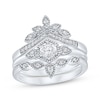 Thumbnail Image 0 of Multi-Diamond 3-Piece Bridal Set 1/2 ct tw 14K White Gold