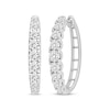 Thumbnail Image 1 of Diamond Hoop Earrings 1/2 ct tw 14K White Gold