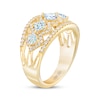 Thumbnail Image 2 of THE LEO First Light Diamond Princess-Cut Anniversary Band 1-1/2 ct tw 14K Yellow Gold