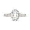 Thumbnail Image 3 of Neil Lane Artistry Oval-Cut Lab-Grown Diamond Bezel-Set Engagement Ring 1-1/2 ct tw 14K White Gold