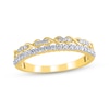 Thumbnail Image 1 of Diamond Infinity Two-Row Anniversary Ring 1/4 ct tw 14K Yellow Gold