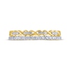 Thumbnail Image 3 of Diamond Infinity Two-Row Anniversary Ring 1/4 ct tw 14K Yellow Gold