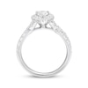 Thumbnail Image 3 of Pear-Shaped Diamond Halo Engagement Ring 1-1/2 ct tw 18K White Gold