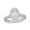 Thumbnail Image 1 of Neil Lane Artistry Heritage Oval-Cut Lab-Grown Diamond Halo Engagement Ring 2-1/3 ct tw Platinum