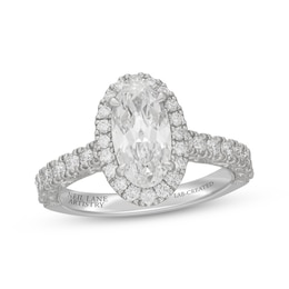 Neil Lane Artistry Heritage Oval-Cut Lab-Grown Diamond Halo Engagement Ring 2-1/3 ct tw Platinum