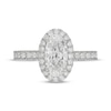 Thumbnail Image 3 of Neil Lane Artistry Heritage Oval-Cut Lab-Grown Diamond Halo Engagement Ring 2-1/3 ct tw Platinum