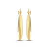 Thumbnail Image 2 of Tapered Round Knife-Edge Hoop Earrings 14K Yellow Gold 20mm