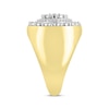 Thumbnail Image 2 of Men's Diamond Circle Ring 3/4 ct tw Round-cut 10K Yellow Gold