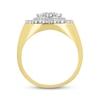 Thumbnail Image 3 of Men's Diamond Circle Ring 3/4 ct tw Round-cut 10K Yellow Gold