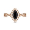 Thumbnail Image 3 of Neil Lane Marquise-Cut Black Diamond & White Diamond Engagement Ring 1-1/5 ct tw 14K Yellow Gold