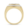 Thumbnail Image 3 of Men's Diamond Cushion Ring 1/2 ct tw Round-cut 10K Yellow Gold