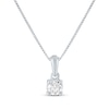 Thumbnail Image 1 of Diamond Solitaire Necklace 1/4 ct tw 14K White Gold 18&quot; (J/I1)