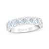 Thumbnail Image 1 of THE LEO First Light Princess & Round-Cut Diamond Anniversary Band 1-1/4 ct tw 14K White Gold