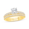 Thumbnail Image 0 of Lab-Grown Diamonds by KAY Round-Cut Bridal Set 1-1/6 ct tw 14K Two-Tone Gold