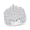 Thumbnail Image 1 of Diamond Starburst Multi-Row Anniversary Band 3 ct tw 14K White Gold